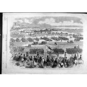  1860 Review Rifle Volunteers Queen Edinburgh Troops