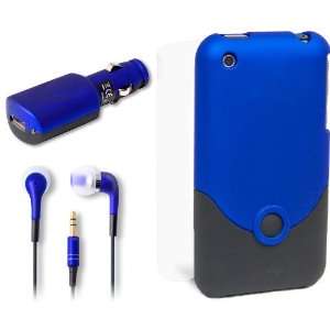  ifrogz iPhone Luxe Caseand Headset for iPhone (Blue) Cell 