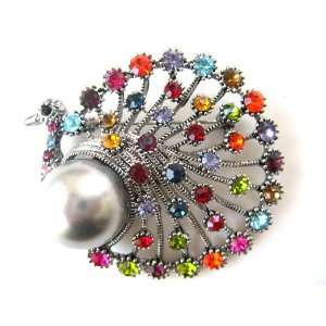   Rhinestone Proud Peacock Bird Fashion Jewelry Pin Brooch Jewelry