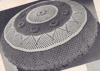 Vintage Irish/Filet Crochet PATTERN Doily Pillow Top  