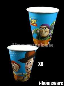 Toy Story 3 Birthday Party Supplies 6x Paper Cups s382  
