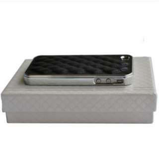   Chrome Case Cover for iPhone 4S 4 4G Black White in Gift Box  
