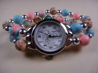 Viva Beads Coral Reef Classic Round Silver Ball Watch 853463017166 