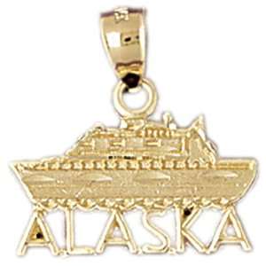 14kt Yellow Gold Alaska Pendants Jewelry