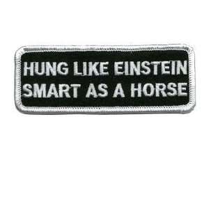   Like Einstein Patch Smart As Horse Fun Biker Patch 