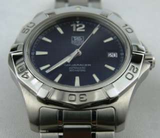   Heuer Aquaracer Automatic Black Dial Stainless Steel WAF2110  