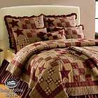 Yellow Red Patchwork Queen King Size Quilt Bed Collection Linen  