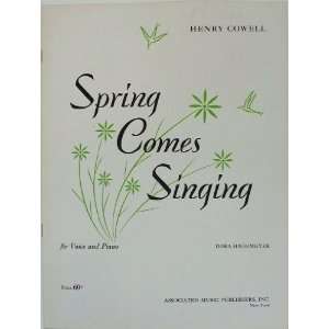   Voice and Piano Henry Cowell (composer), Dora Hagemeyer (lyrics