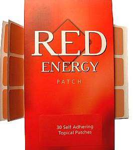 RED ENERGY PATCH 4 Endurance fight Fatigue diet NATURAL  