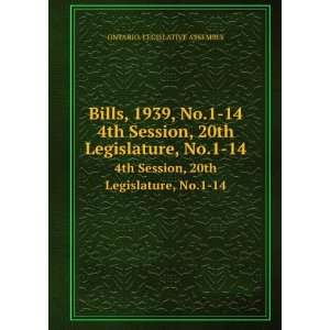  Bills, 1939, No.1 14. 4th Session, 20th Legislature, No.1 