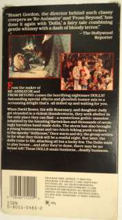 1987 VHS MOVIE DOLLS HORROR CLASSIC STUART GORDON RARE  