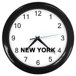 New York City Timing Wall Clock (Black) 