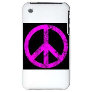  iPhone 3G Hard Case Peace Symbol Grunge PinkL Everything 