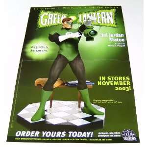   2003 Green Lantern Hal Jordan Statue Promo Poster 