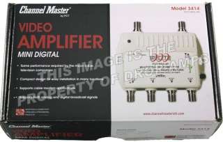 CHANNEL MASTER CM 3414 4 PORT TV DISTRIBUTION AMPLIFIER  