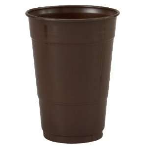 Lets Party By Creative Converting Chocolate Brown (Brown) 16 oz. Cups