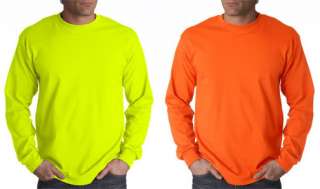 Safety Shirts, Neon Colors, Long Sleeve, Sizes up to 5X  