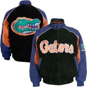 Florida Gators Black Suede Varsity Jacket  Sports 