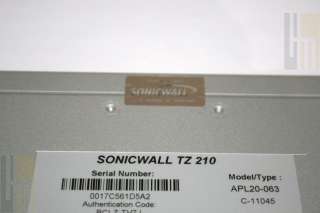 SonicWALL TotalSecure TZ 210 Internet Security Appliance 758479087533 