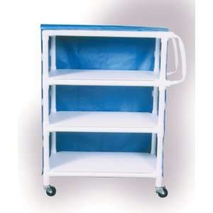  Medline Economical PVC Carts   3 Shelf Mini Cart   20W x 