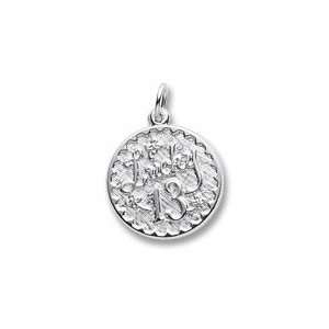  Lucky 13 Charm in White Gold Jewelry