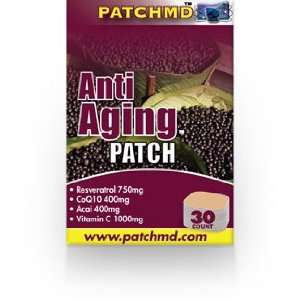  Anti Aging Topical Patch with Resveratrol   30 Day Supply 