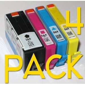  4 pack HP 564 / 564 XL Compatible Ink Cartridges Combo 