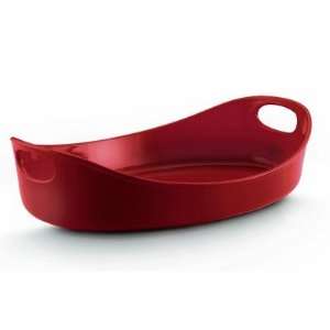   and Brown Bakeware 4.5 Qt. Large Oval Baker in Red