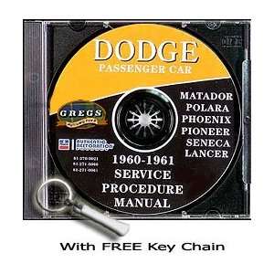  1960 1961 Dodge Shop Service Repair Manual CD 60 61 with 