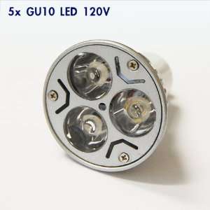 eTopLighting, Pack of 5, High Power LED GU10 Bulb 12 Volt 3 Watt Warm 