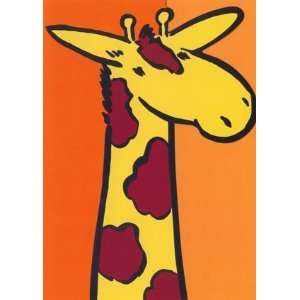  Giraffe, Note Card by De Crayenc, 4.75x6.75