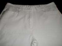 CHICOS White PANTS 0 Short Cotton/Rayon/Spandex XS S  