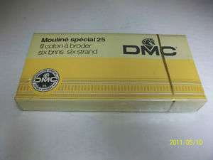 VTG DMC EMBROIDERY FLOSS SEALED BOX MOULINE SPECIAL 25  