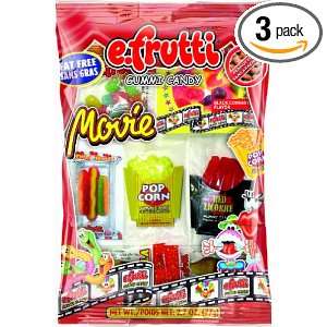 frutti Movie Bag Gummi Candy, 2.7 Ounce (Pack of 3)  