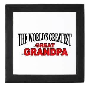   Worlds Greatest Great Grandpa Mothers day Keepsake Box by 