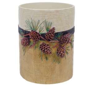  Blonder Home Accents Expressions Pinecone Lodge Wastepaper 