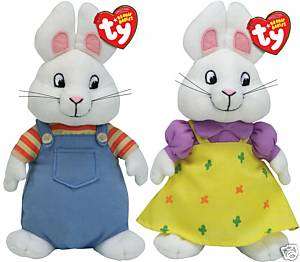 Max and Ruby Set of 2 Beanie Babies by Ty Brand New  