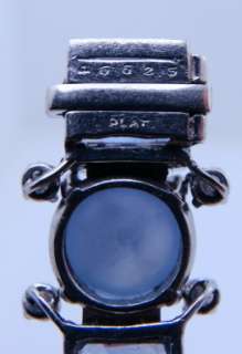 Ladies Designer Oscar Heyman Platinum Diamond Sapphire Bracelet  