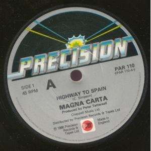   SPAIN 7 INCH (7 VINYL 45) UK PRECIOUS IOTA 1980 MAGNA CARTA Music