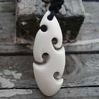 Black Bone Carved NZ MAORI HOOK Necklace Pendant 1314 items in 