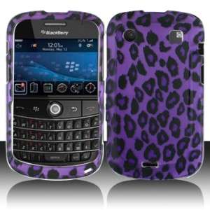 Purple Leopard Case Phone Cover Blackberry Bold 9900  