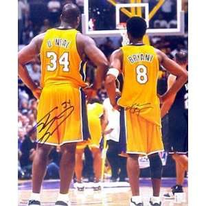  Kobe Bryant & Shaquille O Neal Autographed 16x20 Sports 