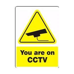  YOU ARE ON CCTV W/GRAPHIC Sign   14 x 10 Aluma Lite 