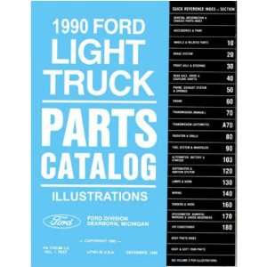  1990 FORD LIGHT DUTY TRUCK Parts Book List Guide 