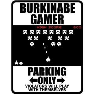  New  Burkinabe Gamer   Parking Only ( Invaders Tribute   80S Game 