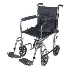 Lightweight Steel Transport Wheelchair with Swing away Footrest  Color 