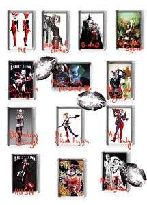 Harley Quinn FRIDGE MAGNET arkham asylum / city / Hush  
