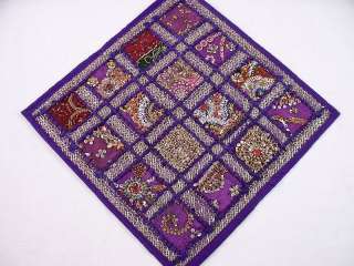 amazing pair of extensively beaded kundan work vintage purple russet 