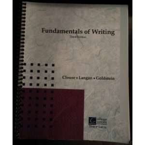 Fundamentals of Writing (Custom) (9780072953336) Books