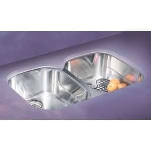 Franke RXX120 Undermount Double Bowl Kitchen Sink W/ Integral Ledge